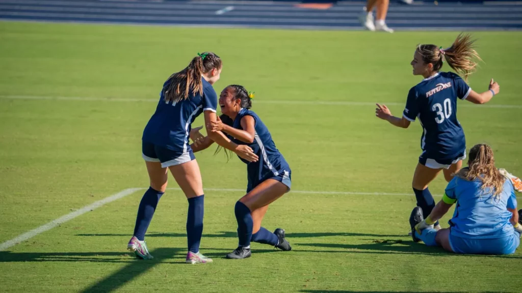 Waves freshman Ariana Salvador was named the WCCs Offensive Player of the Week after scoring in three straight matches. Photo by Kyle Cajero 1