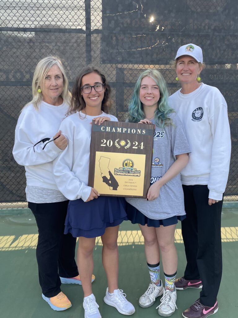 02 Malibu won the CIF Southern Section Division 7 girls tennis championship on Nov. 18 at Santa Monica High. Photos courtesy Joyce Stickney