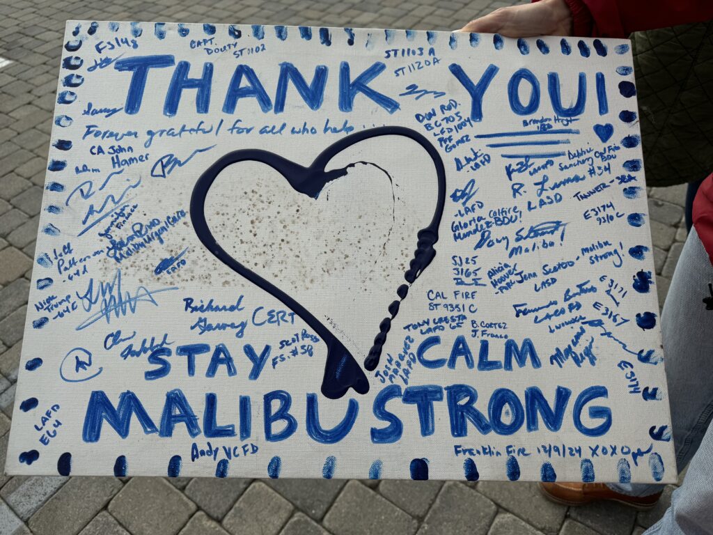 Malibu Strong sign