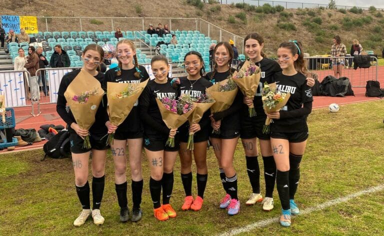 Sharks girls soccer nets Senior Night win 