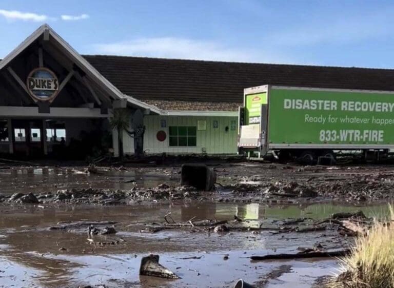 Duke’s restaurant suffers major damage in mudslide