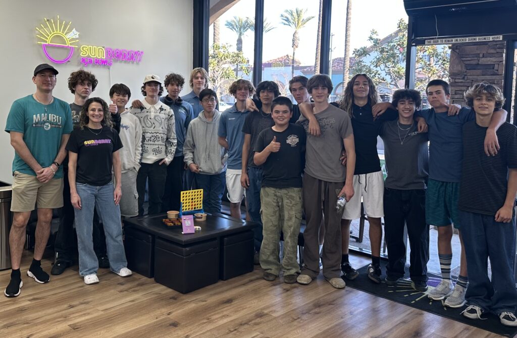 Sharks boys volleyball hosts Finnish coaches, dines on acai, and wins 2025 Sharks Boys Volleyball by McKenizie Jackson 1