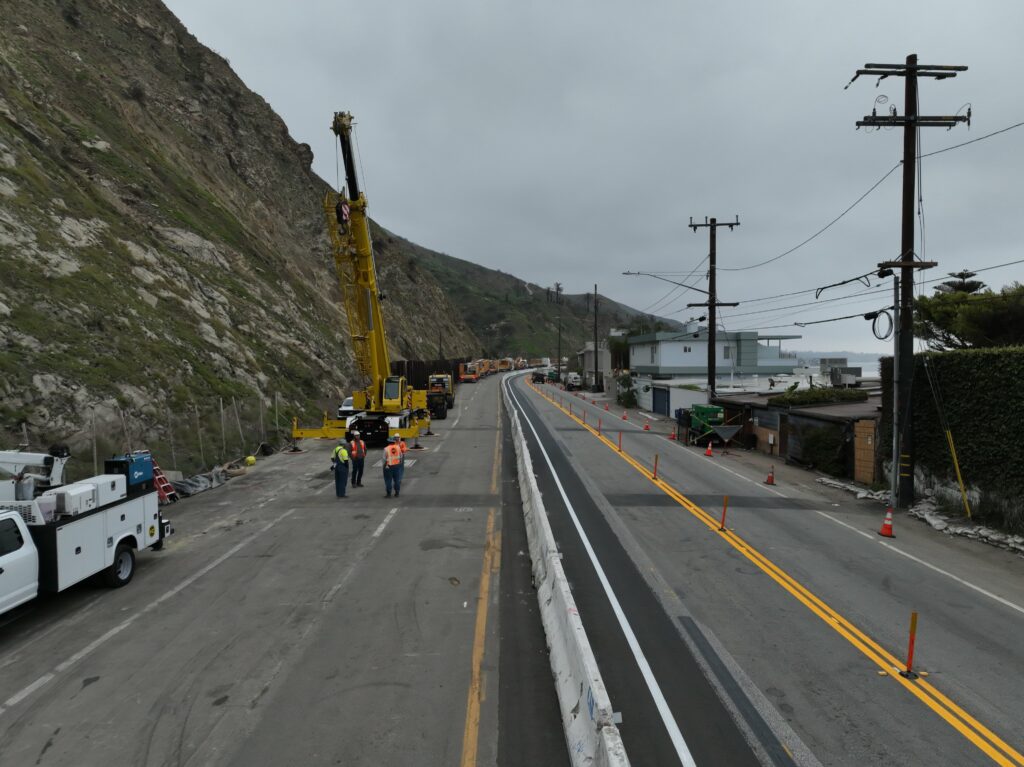 PCH set to reopen on Friday Caltrans PCH Slope Repair