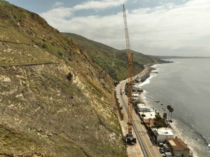 Caltrans slopes PCH Crane