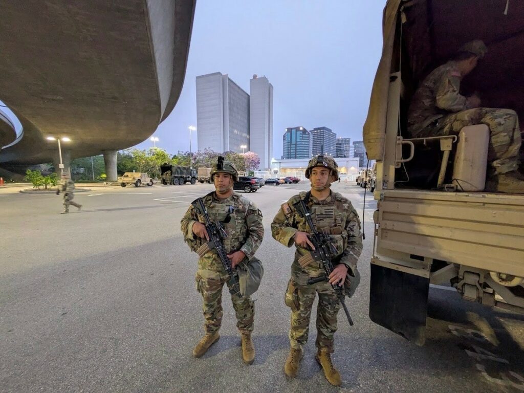 National Guard deployed in Los Angeles National Guard arrives in LA US Northern Command 26