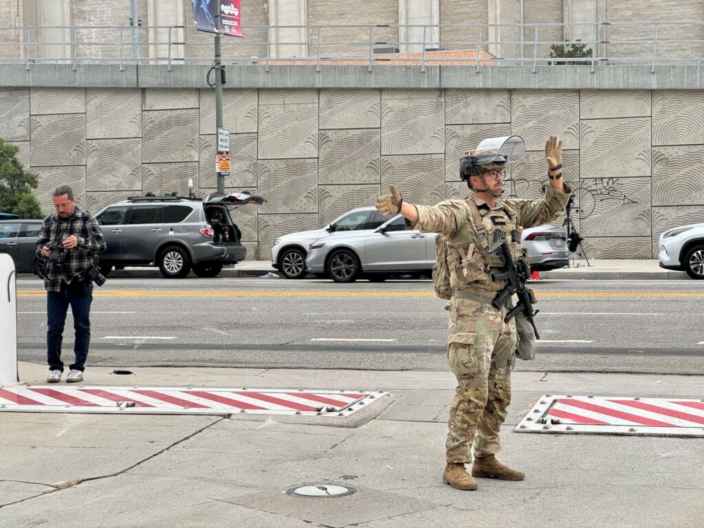 National Guard deployed in Los Angeles National Guard arrives in LA US Northern Command 3