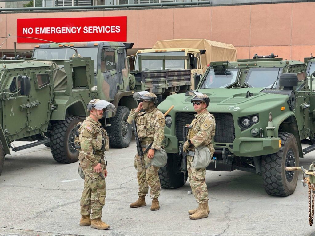 National Guard deployed in Los Angeles National Guard arrives in LA US Northern Command 4